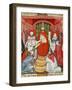 Pope Clement VII, 1478-1534 (Giulio de Medici), Dictating his Laws, 16th century Manuscript-null-Framed Giclee Print