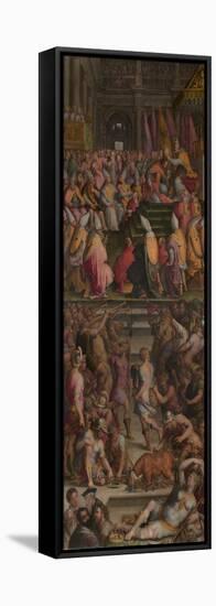 Pope Clement VII Crowned Charles V in Bologna, 1556-1562-Giorgio Vasari-Framed Stretched Canvas