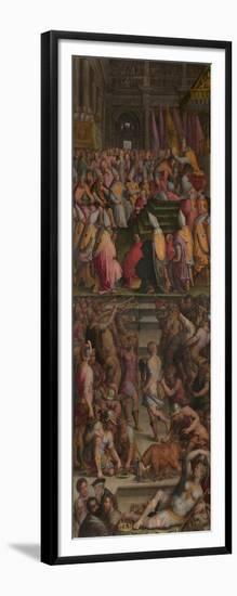 Pope Clement VII Crowned Charles V in Bologna, 1556-1562-Giorgio Vasari-Framed Giclee Print