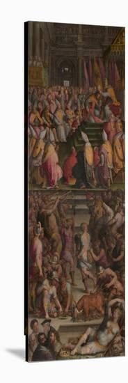 Pope Clement VII Crowned Charles V in Bologna, 1556-1562-Giorgio Vasari-Stretched Canvas