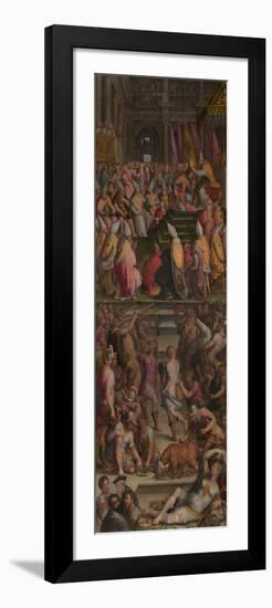 Pope Clement VII Crowned Charles V in Bologna, 1556-1562-Giorgio Vasari-Framed Giclee Print