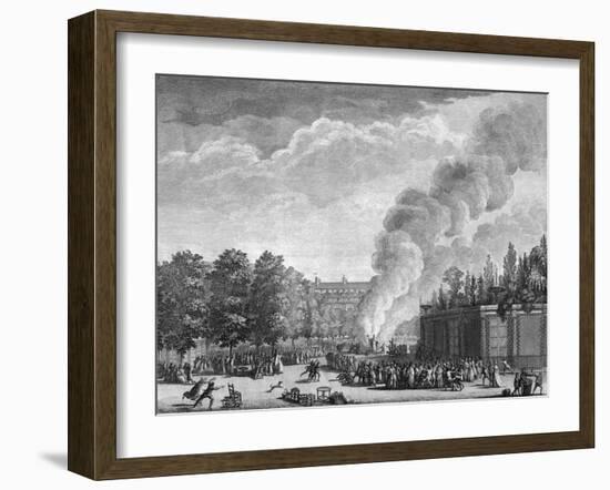 Pope Effigy Burnt-null-Framed Art Print