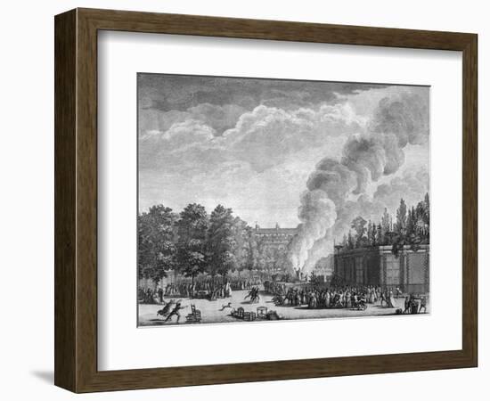 Pope Effigy Burnt-null-Framed Art Print