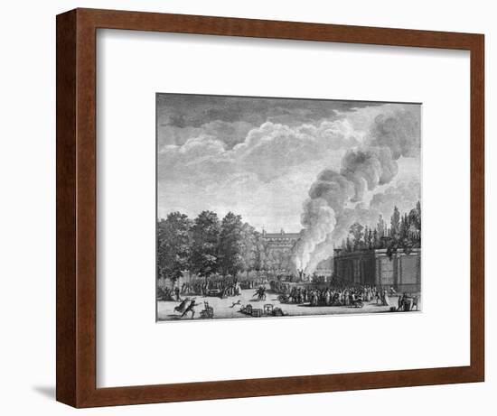 Pope Effigy Burnt-null-Framed Art Print