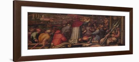 Pope Eugene IV Disembarks at Leghorn to Take Refuge in Florence, 1563-1565-Giorgio Vasari-Framed Giclee Print