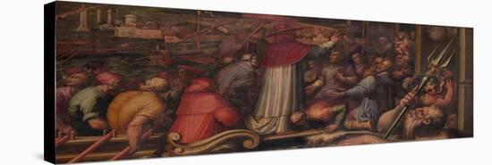 Pope Eugene IV Disembarks at Leghorn to Take Refuge in Florence, 1563-1565-Giorgio Vasari-Stretched Canvas
