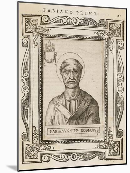 Pope Fabianus-null-Mounted Art Print