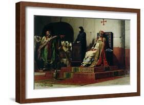 Pope Formosus (816-896) and Pope Stephen VI in 897-Jean Paul Laurens-Framed Giclee Print