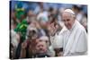 Pope Francis arrives for his weekly general audience in St. Peter's Square at the Vatican-Godong-Stretched Canvas