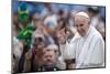 Pope Francis arrives for his weekly general audience in St. Peter's Square at the Vatican-Godong-Mounted Photographic Print