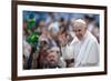 Pope Francis arrives for his weekly general audience in St. Peter's Square at the Vatican-Godong-Framed Photographic Print