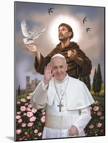 Pope Francis-null-Mounted Art Print