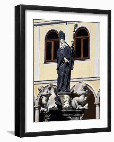 Pope Gregory I, Detail from Fountain in Cloister of Abbey of San Martino Delle Scale-null-Framed Giclee Print