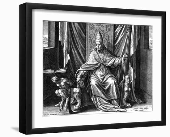 Pope Gregory I, the Great, C1540-1567-Adriaen Collaert-Framed Giclee Print