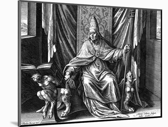 Pope Gregory I, the Great, C1540-1567-Adriaen Collaert-Mounted Giclee Print