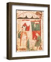 Pope Gregory I the Great (circa 540-604) Dictating the Book of Job to His Scribe Peter-null-Framed Giclee Print