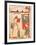Pope Gregory I the Great (circa 540-604) Dictating the Book of Job to His Scribe Peter-null-Framed Giclee Print