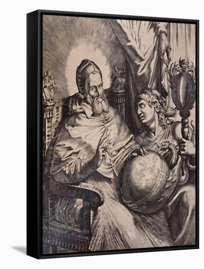 Pope Gregory XIII, 16th century (1894)-Bartolomeo Passarotti-Framed Stretched Canvas