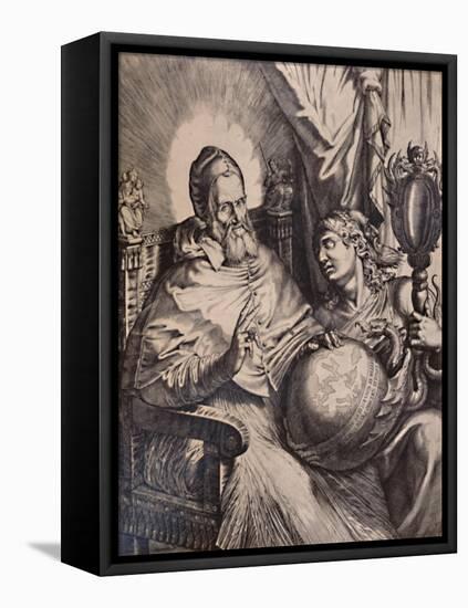 Pope Gregory XIII, 16th century (1894)-Bartolomeo Passarotti-Framed Stretched Canvas