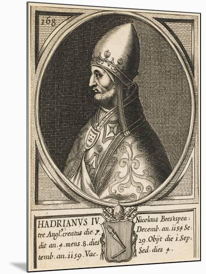 Pope Hadrianus IV (Nicholas Breakspeare) the Only English Pope-null-Mounted Art Print