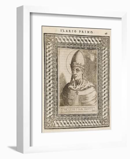 Pope Hilarius-null-Framed Art Print