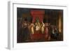 Pope Honorius II Granting Official Recognition to the Knights Templar in 1128-François Marius Granet-Framed Giclee Print