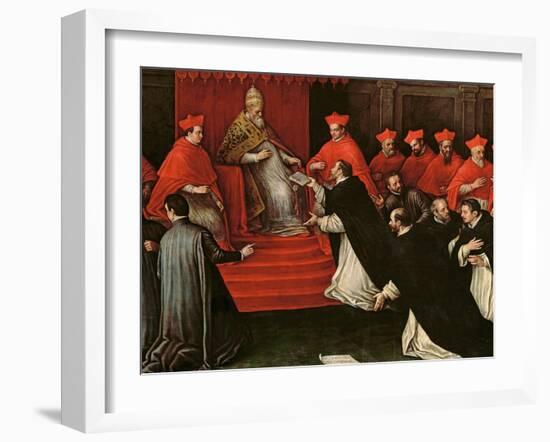 Pope Honorius III (1148-1227) Approving the Order of St. Dominic in 1216 (Detail)-Leandro Da Ponte Bassano-Framed Giclee Print