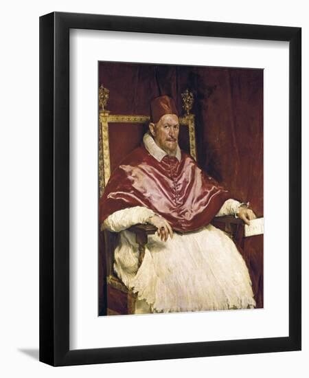 Pope Innocent X-Diego Velazquez-Framed Art Print