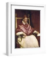 Pope Innocent X-Diego Velazquez-Framed Art Print