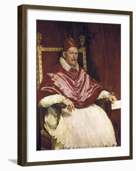 Pope Innocent X-Diego Velazquez-Framed Art Print