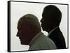 Pope John Paul II and South African President Nelson Mandela-null-Framed Stretched Canvas