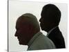 Pope John Paul II and South African President Nelson Mandela-null-Stretched Canvas