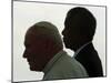 Pope John Paul II and South African President Nelson Mandela-null-Mounted Premium Photographic Print