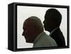 Pope John Paul II and South African President Nelson Mandela-null-Framed Stretched Canvas