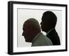 Pope John Paul II and South African President Nelson Mandela-null-Framed Photographic Print