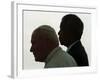 Pope John Paul II and South African President Nelson Mandela-null-Framed Photographic Print