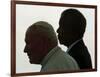 Pope John Paul II and South African President Nelson Mandela-null-Framed Photographic Print