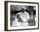 Pope John Paul II Holds His Arm Around Mother Teresa-null-Framed Premium Photographic Print