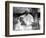 Pope John Paul II Holds His Arm Around Mother Teresa-null-Framed Premium Photographic Print