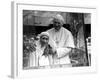 Pope John Paul II Holds His Arm Around Mother Teresa-null-Framed Photographic Print