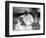 Pope John Paul II Holds His Arm Around Mother Teresa-null-Framed Photographic Print