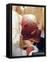 Pope John Paul II Kisses the Foot of a Clergyman-null-Framed Stretched Canvas