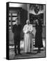 Pope John Paul II Meets with Prince Charles and Princess Diana in the Vatican-null-Framed Stretched Canvas