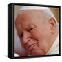 Pope John Paul II, on His Popemobile, During the Weekly General Audience in St. Peter's Square, at -null-Framed Stretched Canvas