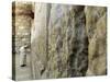 Pope John Paul II Rests His Hand on the Western Wall-null-Stretched Canvas