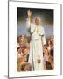 Pope John Paul II White Robes-null-Mounted Art Print