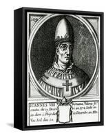 Pope John VIII (820-82)-null-Framed Stretched Canvas