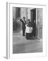 Pope John XXIII Arriving Just before the Papal Election-Dmitri Kessel-Framed Premium Photographic Print