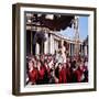 Pope John XXIII Riding the Sedia Gestatoria to St. Peter's Basilica, 2nd Vatican Ecumenical Council-Paul Schutzer-Framed Premium Photographic Print