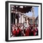 Pope John XXIII Riding the Sedia Gestatoria to St. Peter's Basilica, 2nd Vatican Ecumenical Council-Paul Schutzer-Framed Premium Photographic Print